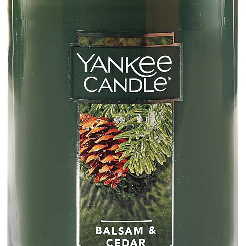 Balsam & Cedar Scented, Classic Large 22oz Dual-Wick Tumbler Candle, Over 75 Hou